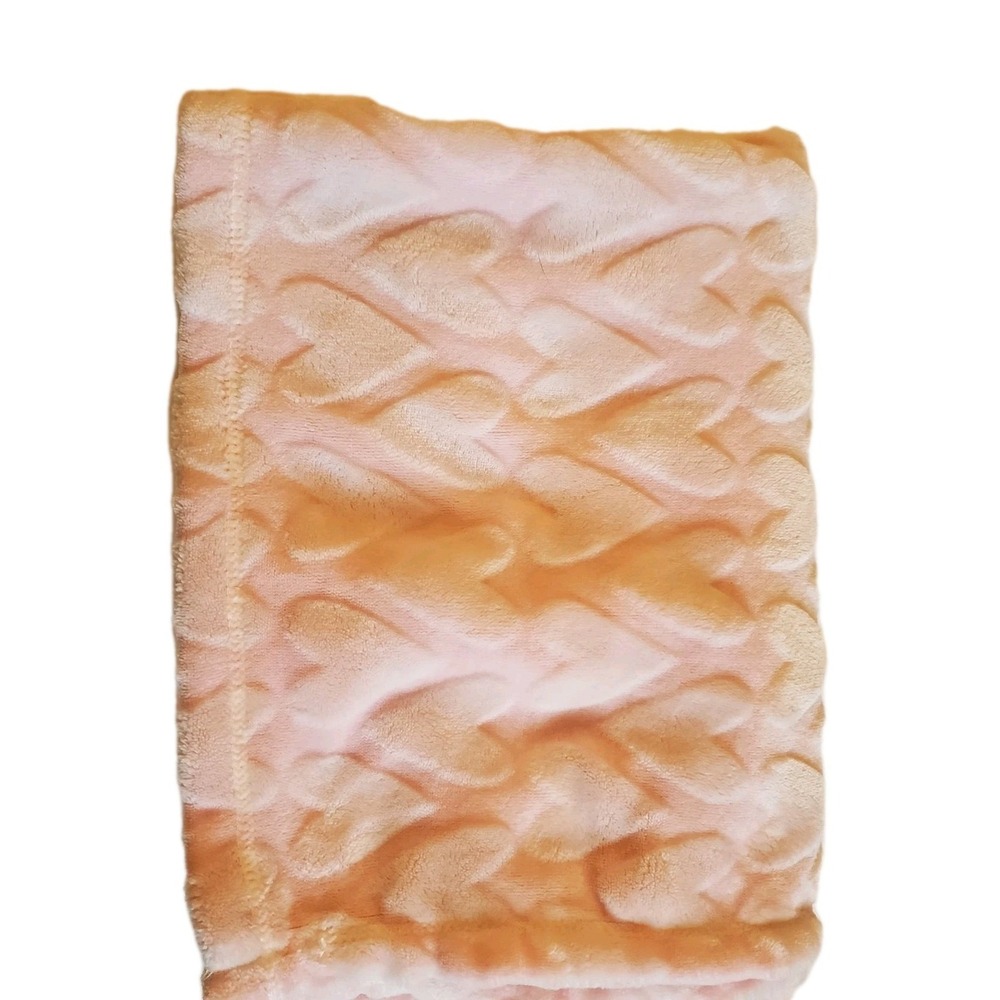 Cloud Island Pink Hearts Embossed Baby Blanket Security Soft Lovey Target Minky